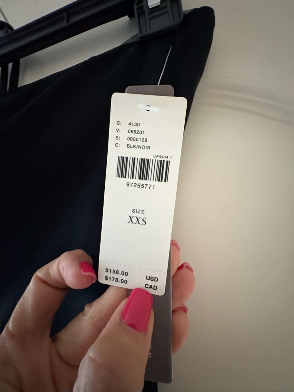 Anthropologie XXS/00 NWT Tilda Black Slip Dress - Picture 10 of 12